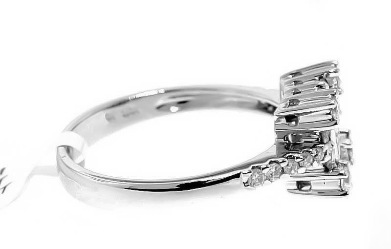0.63ct Princess Cut Diamond Ring 18k White Gold