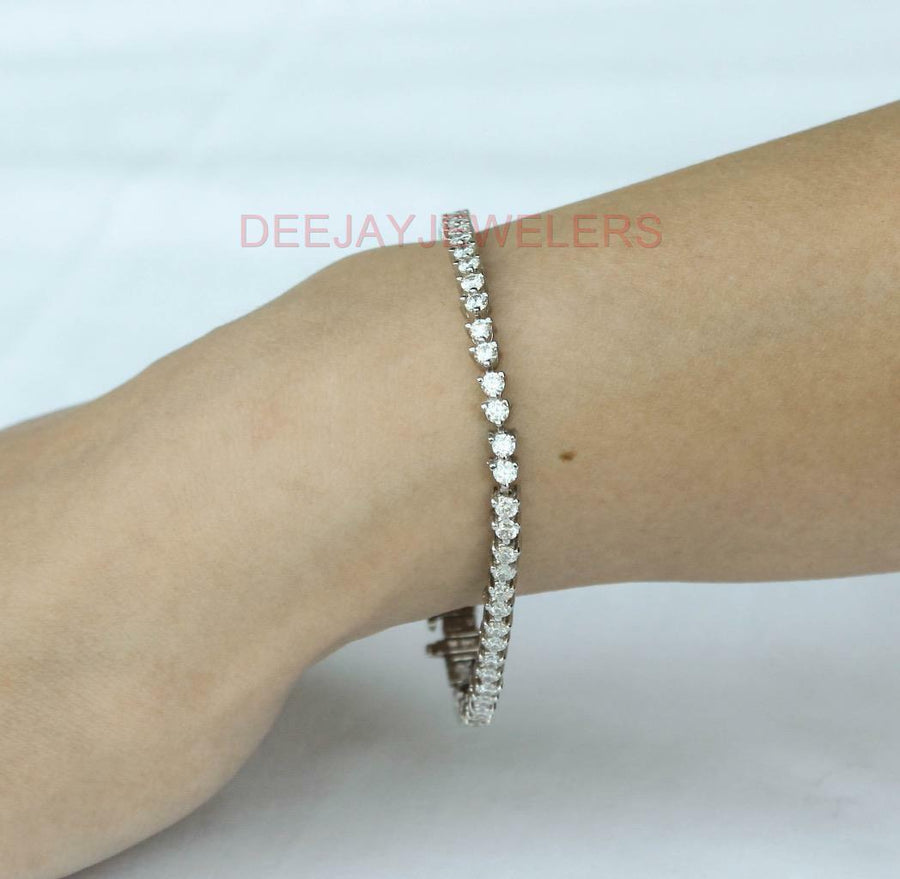 SPARKLD 9ct White Gold 1.5ct Diamond Tennis Bracelet - Sparkld from  Personal Jewellery Service UK