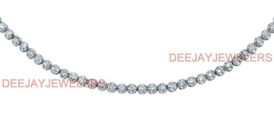Diana Necklace | 6.50ct Diamond Detachable Pendant on Diamond Tennis Necklace