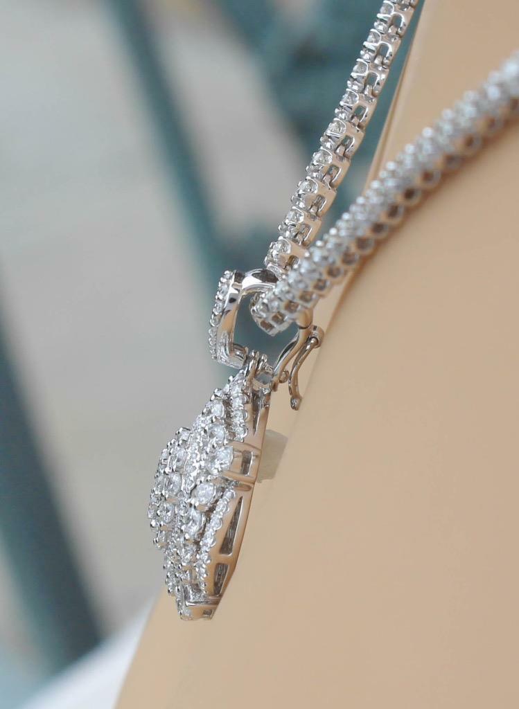 Diana Necklace Diamond Detachable Pendant on Diamond
