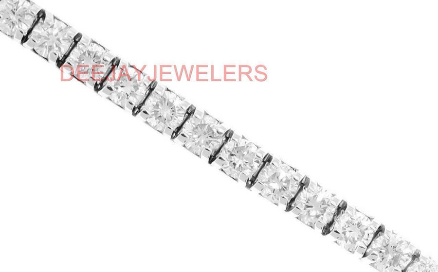 12ct Diamond Tennis Line Bracelet 14k White Gold